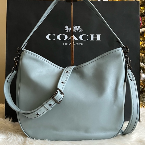 バッグ Coach Hobo Blue Gray Hand Bag Signature s-l1200.jpg